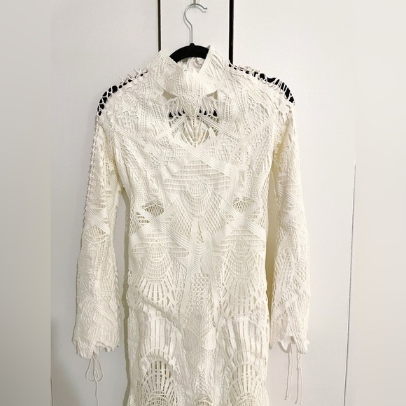 New Jonathan Simkhai Guipure Lace Gown - Picture 8 of 13